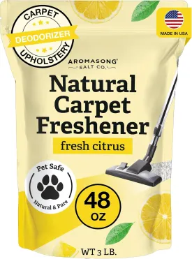 Aromasong Carpet Deodorizer - 100% Natural Carpet Freshener Powder - Safe For Pets - Carpet Powder For Vacuuming - Upholstery Deodorizer - Effective Pet Odor Eliminator For Strong Odor & Pet Urine