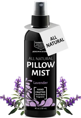 Aromasong Lavender Pillow Spray - All Natural Calming Linen & Bedtime Mist for Deep Sleep - Aromatherapy Botanical Essential Oils for Sleeping - for Relaxing Stress Fragrance Scent