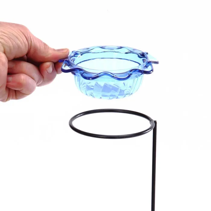 Bluebird Dish Plant Stick