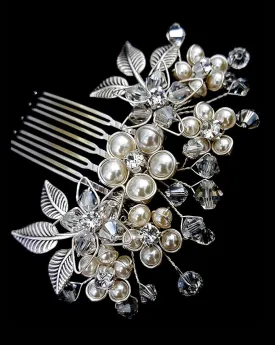 Bridal headpiece -dainty floral comb - baby Jessica by Kezani