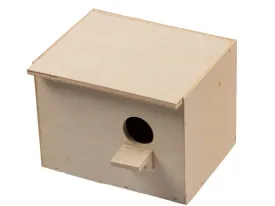 BUDGIE NEST BOX HORIZONTAL 20cmx19x15cm