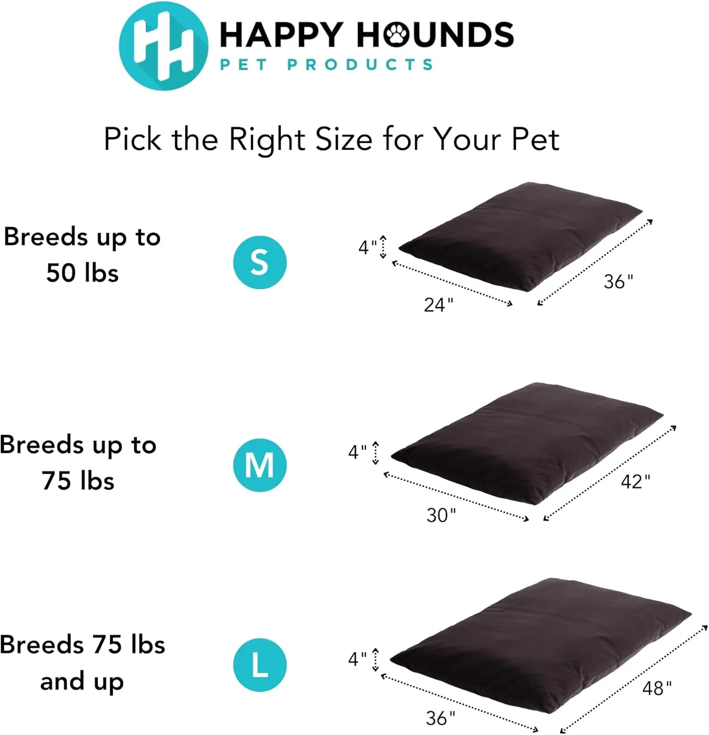 Charlie Corduroy Reversible Pillow Dog Bed with Removable Cover, Juniper Green, Medium (42" x 30")
