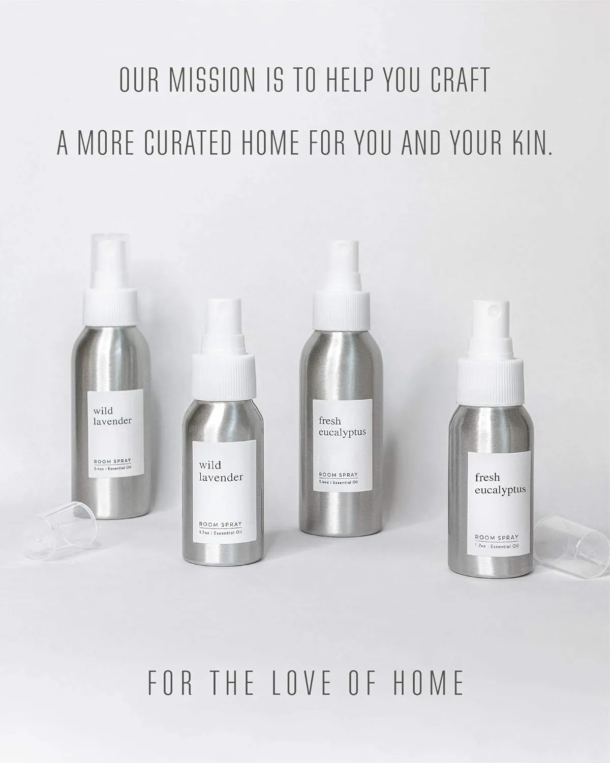 Craft & Kin Eucalyptus Room Spray for Pillows and Bedding, Long-Lasting Room Freshener, Soothing Aroma Mist for Home and Sheets, 3.4 oz