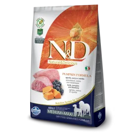 Farmina N&D Pumpkin Canine Lamb, Pumpkin & Blueberry Adult Medium/Maxi Dry Food