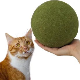Giant Cat Catnip Ball for Cats, 4.7 Inches Huge Cat Catnip Toy | Indoor Cat Licking Chewing Toy Ball Game