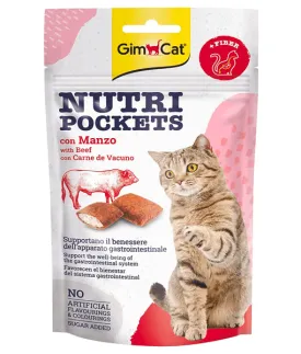 GimCat Nutri Pockets With Beef 60g
