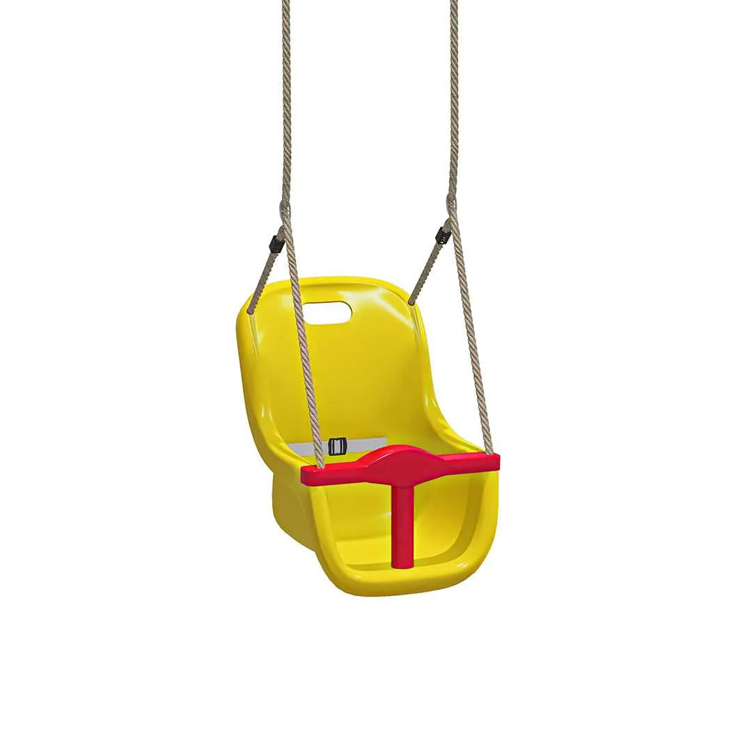 Go Wild 120cm Round Nest Wooden Swing Set with Baby Seat