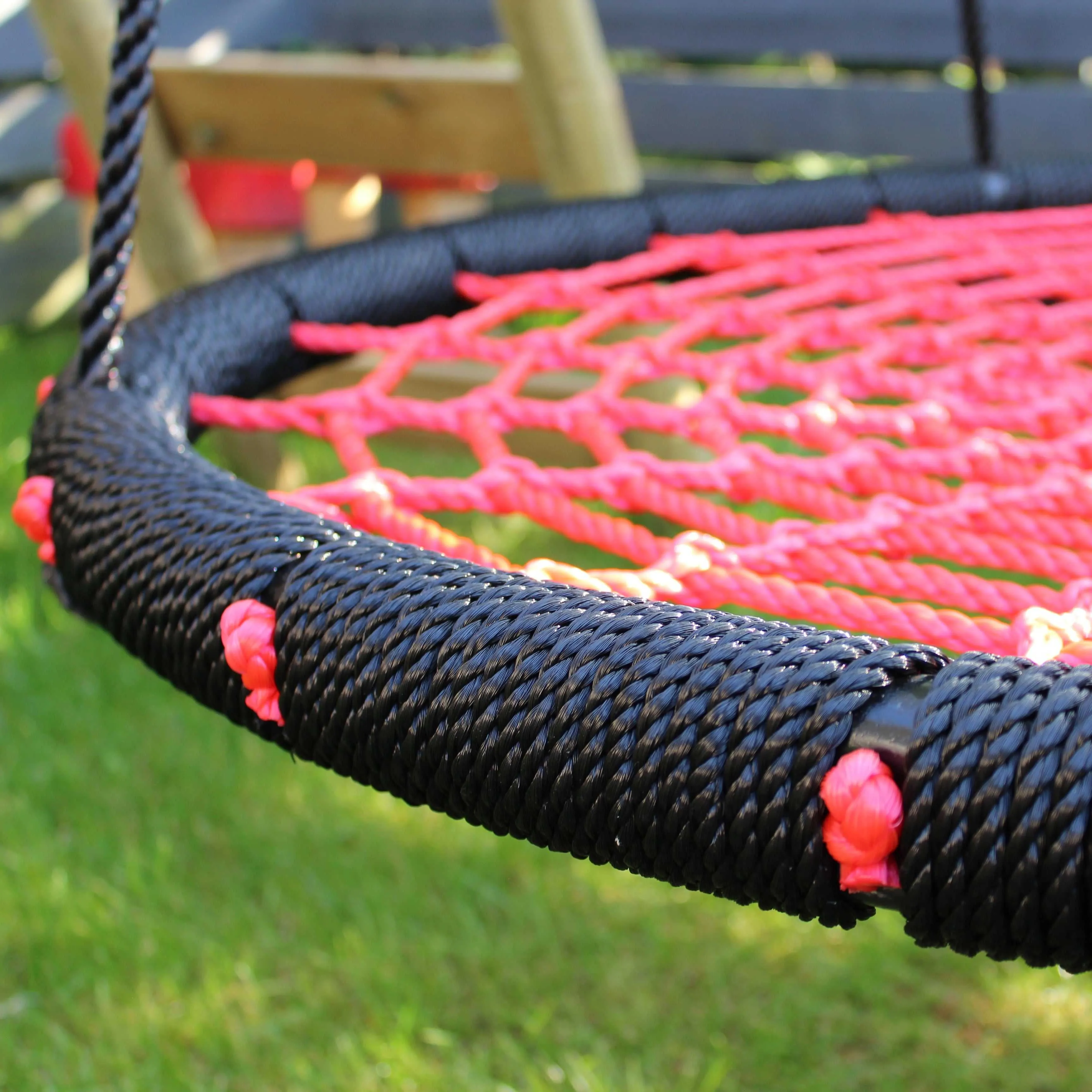 Go Wild Wooden Swing & Slide Set Plus 120cm Round Nest