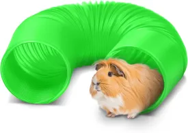 Guinea Pig Tunnels and Hamster Tubes - Fun Ferret Tunnels - Ideal Rat Cage Accessories - Collapsible Guinea Pig Toys for Boredom Relief - Green