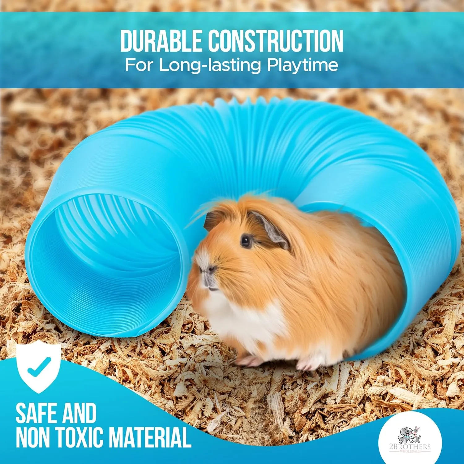 Guinea Pig Tunnels and Hamster Tubes - Fun Ferret Tunnels - Ideal Rat Cage Accessories - Collapsible Guinea Pig Toys for Boredom Relief - Green
