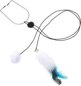 Hanging Interactive Cat Toy Set Door Hanging Cat Toy Teaser Stick Plush Balls