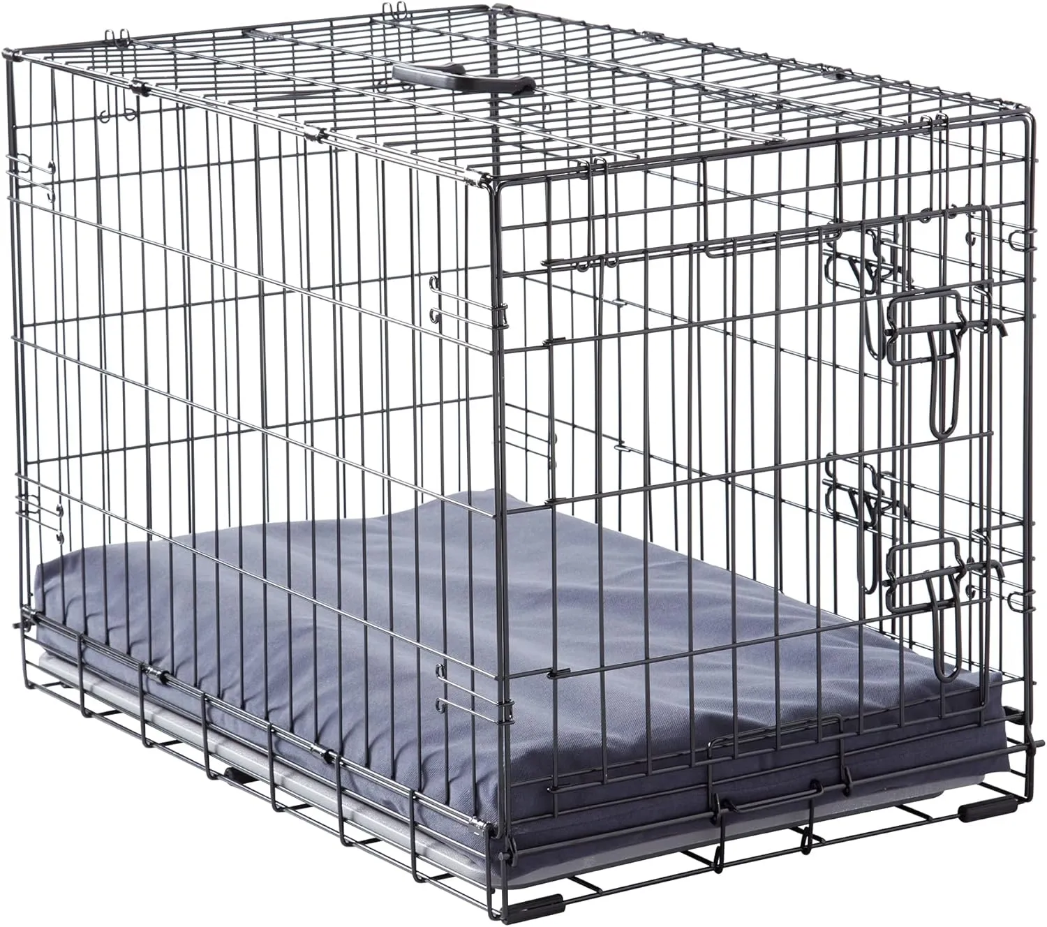 Happy Hounds Cooper Deluxe Reversible Crate Pad - Small - Denim