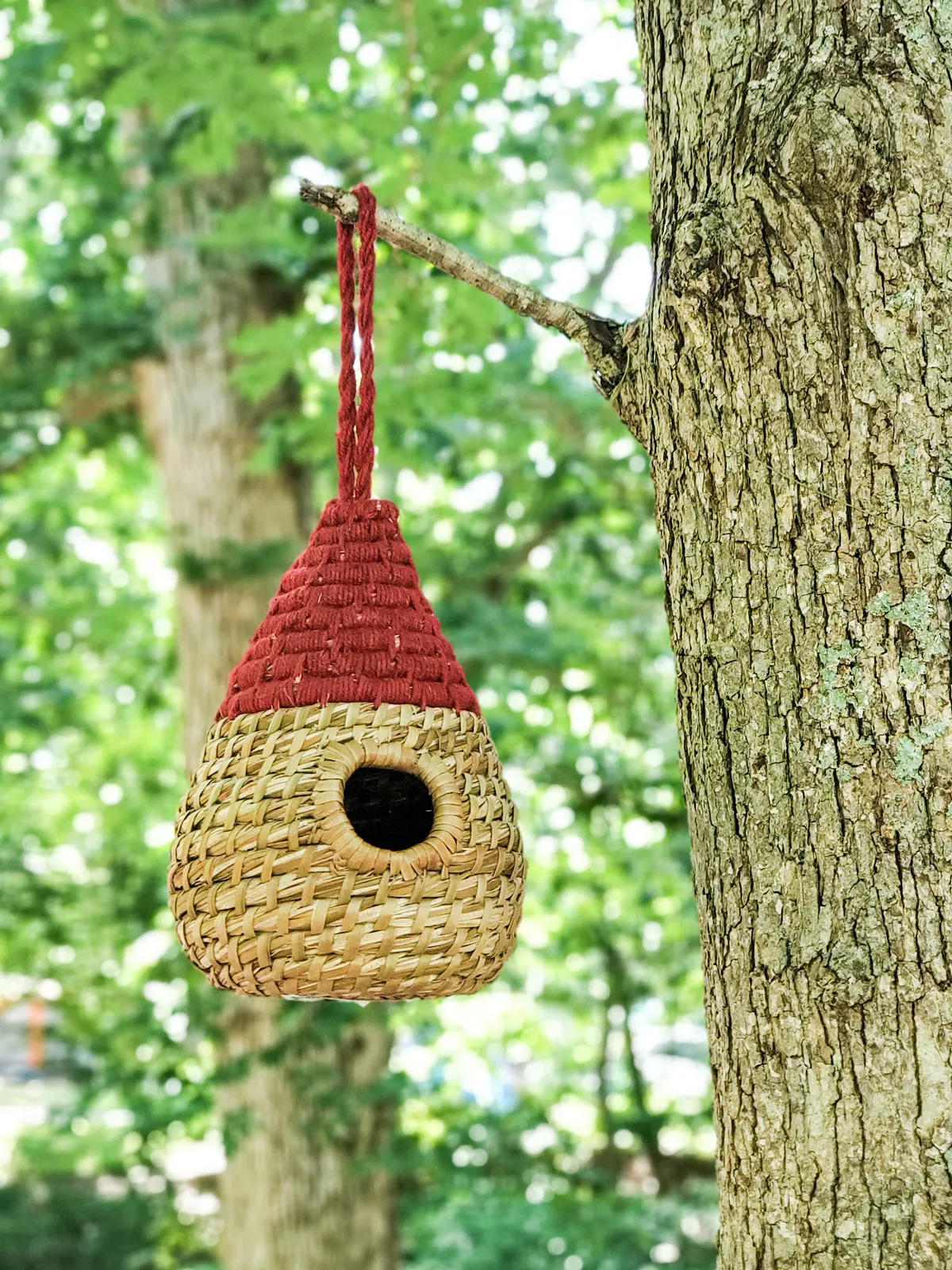KORISSA Seagrass Birdhouse - Dewdrop