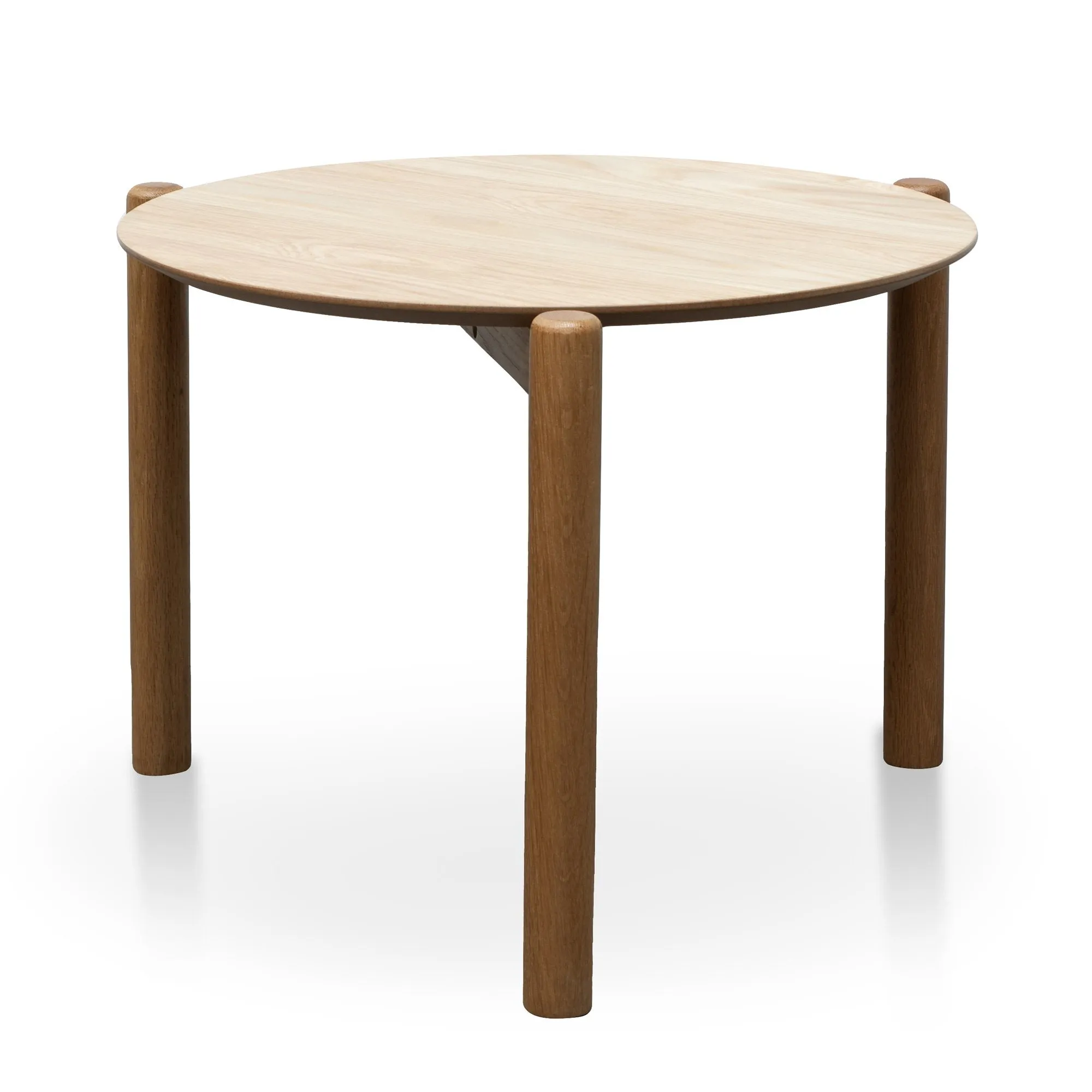 Nest Of Holloway Wooden Round Coffee Table - Natural