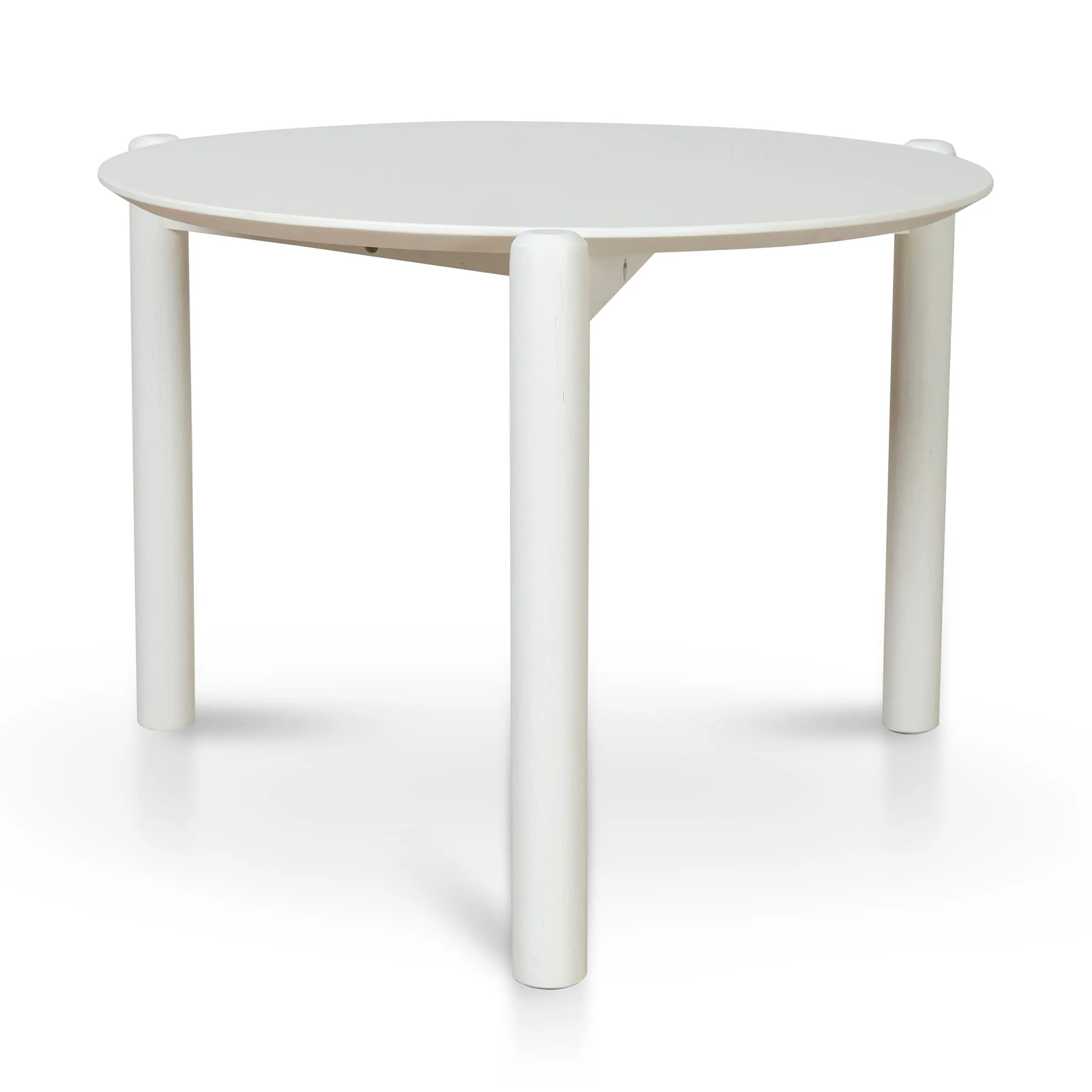 Nest Of Holloway Wooden Round Coffee Table - White