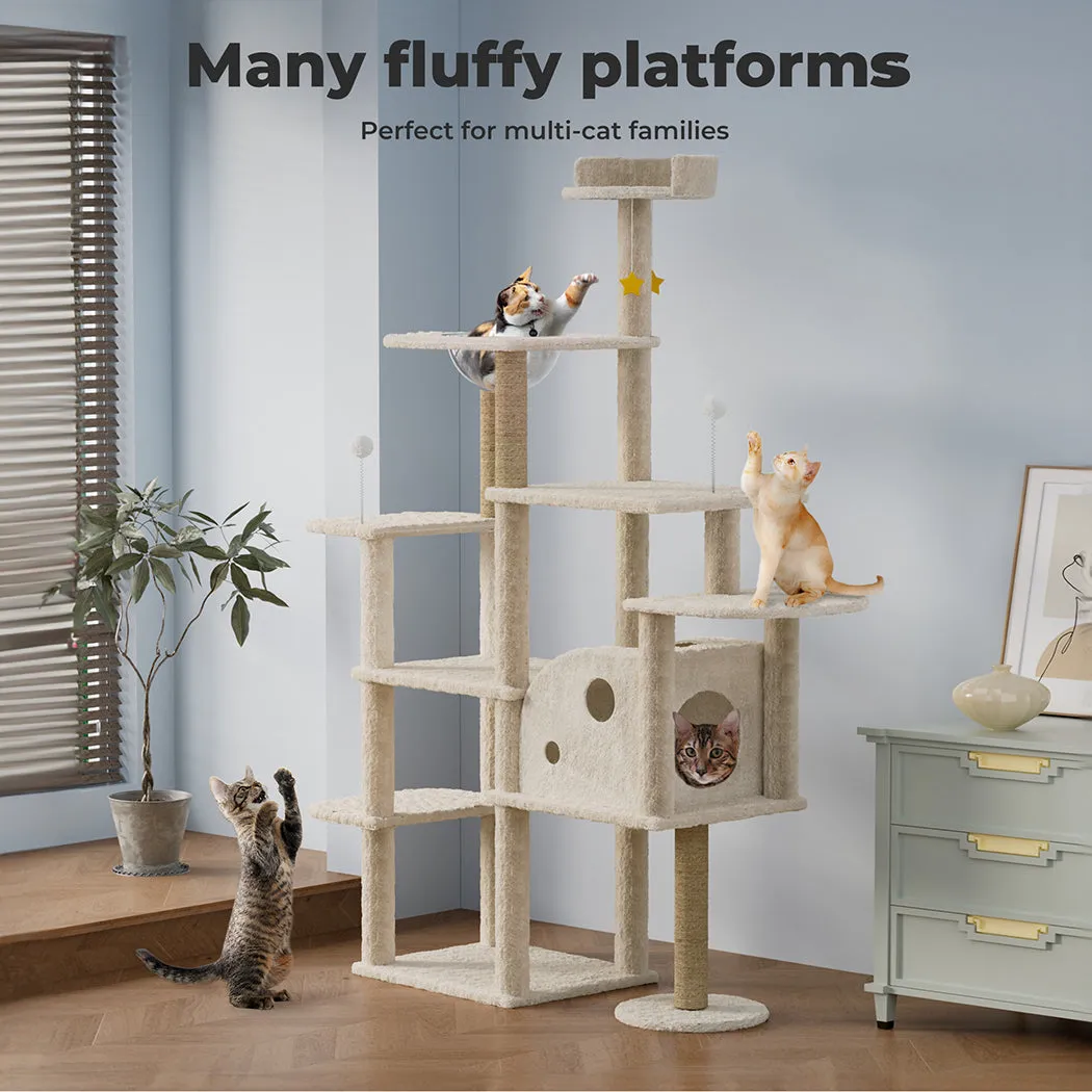 Pawz Wooden Multi-level Cat Tree Tower Large 172cm