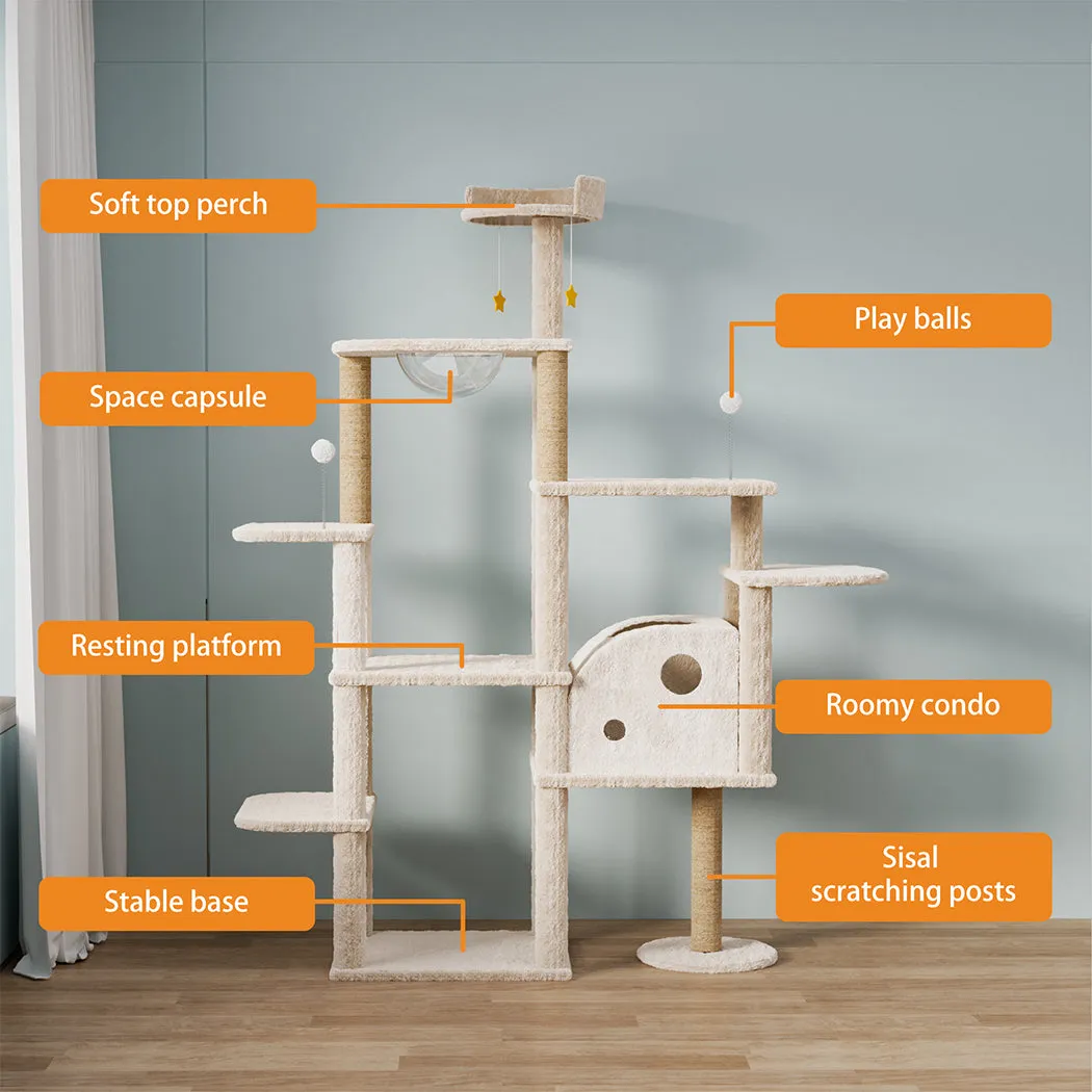 Pawz Wooden Multi-level Cat Tree Tower Large 172cm