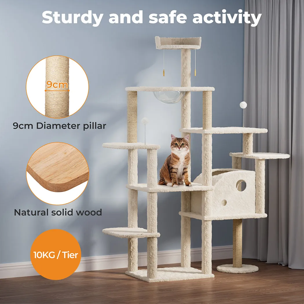 Pawz Wooden Multi-level Cat Tree Tower Large 172cm