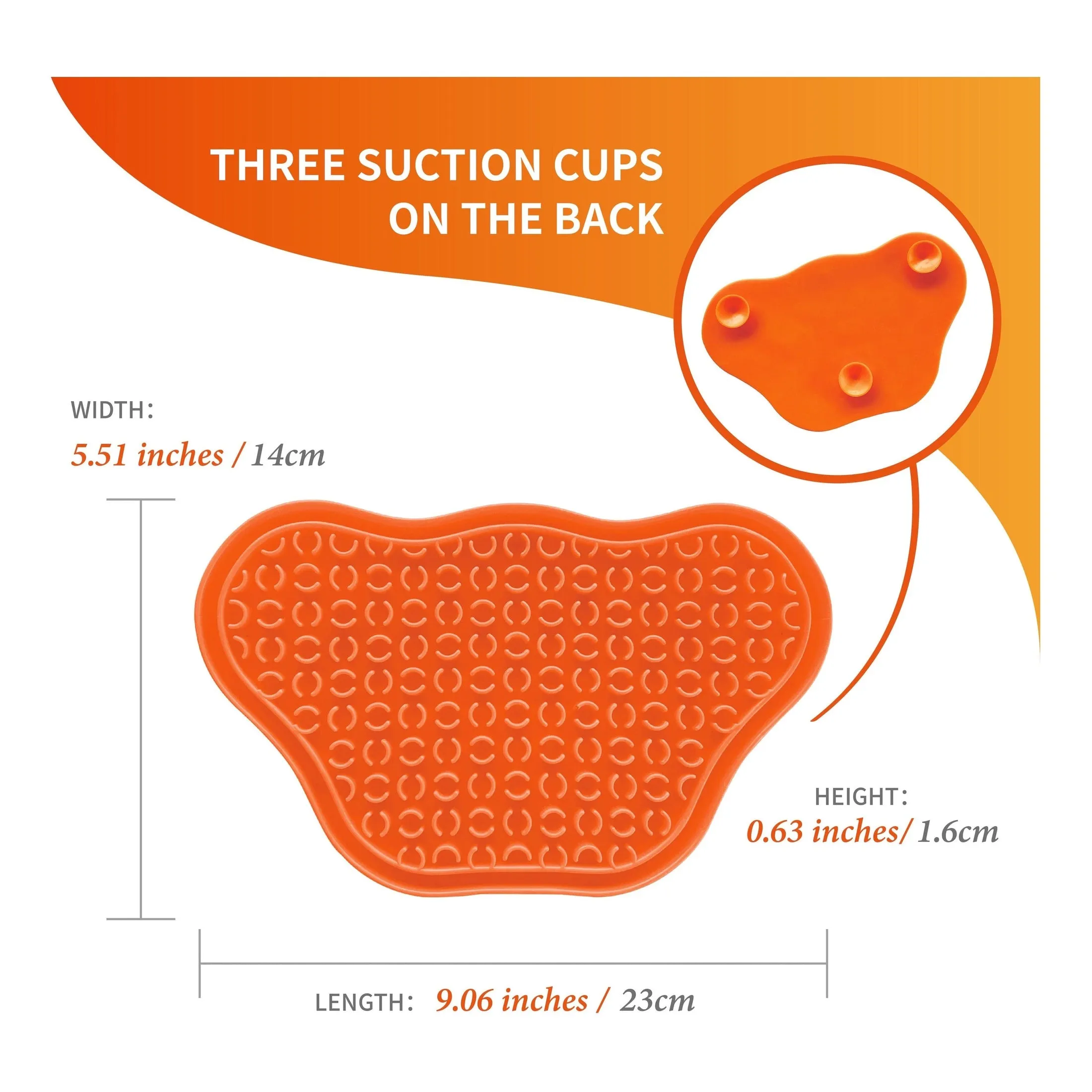 PetDreamHouse PAW Lick Pad Orange