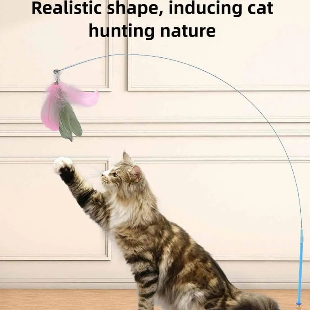 Puff Pet - Meowmastery Toy,meowmastery Toy - 2025 Interactive cat Teaser Wand,Exercise and Entertainment for Active Felines (Green)