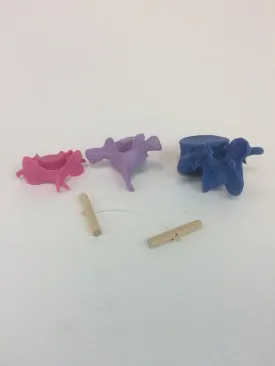 SB3 Representative Set of 3 Vertebrae strung on nylon