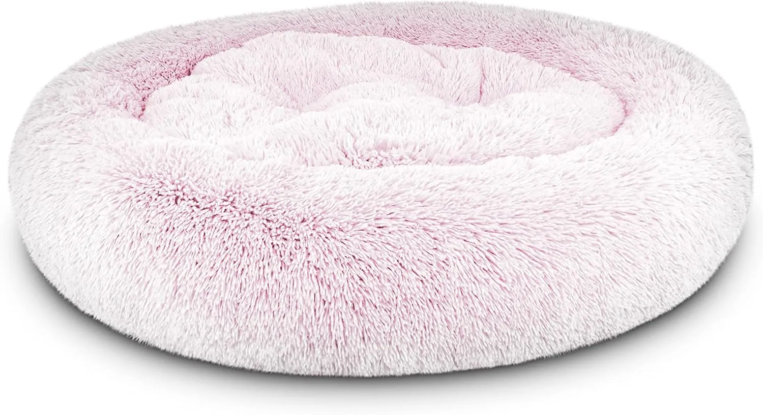 The Dogs Bed Sound Sleep Original Calming Dog & Cat Bed, Anti-Anxiety Plush Faux Fur Donut Nest Snuggler, with Removable Cover, Veterinary Approved