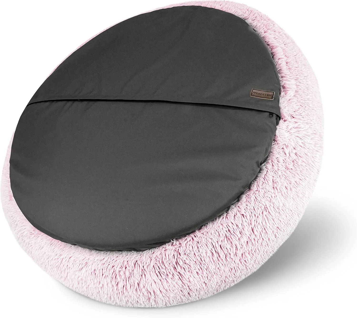 The Dogs Bed Sound Sleep Original Calming Dog & Cat Bed, Anti-Anxiety Plush Faux Fur Donut Nest Snuggler, with Removable Cover, Veterinary Approved
