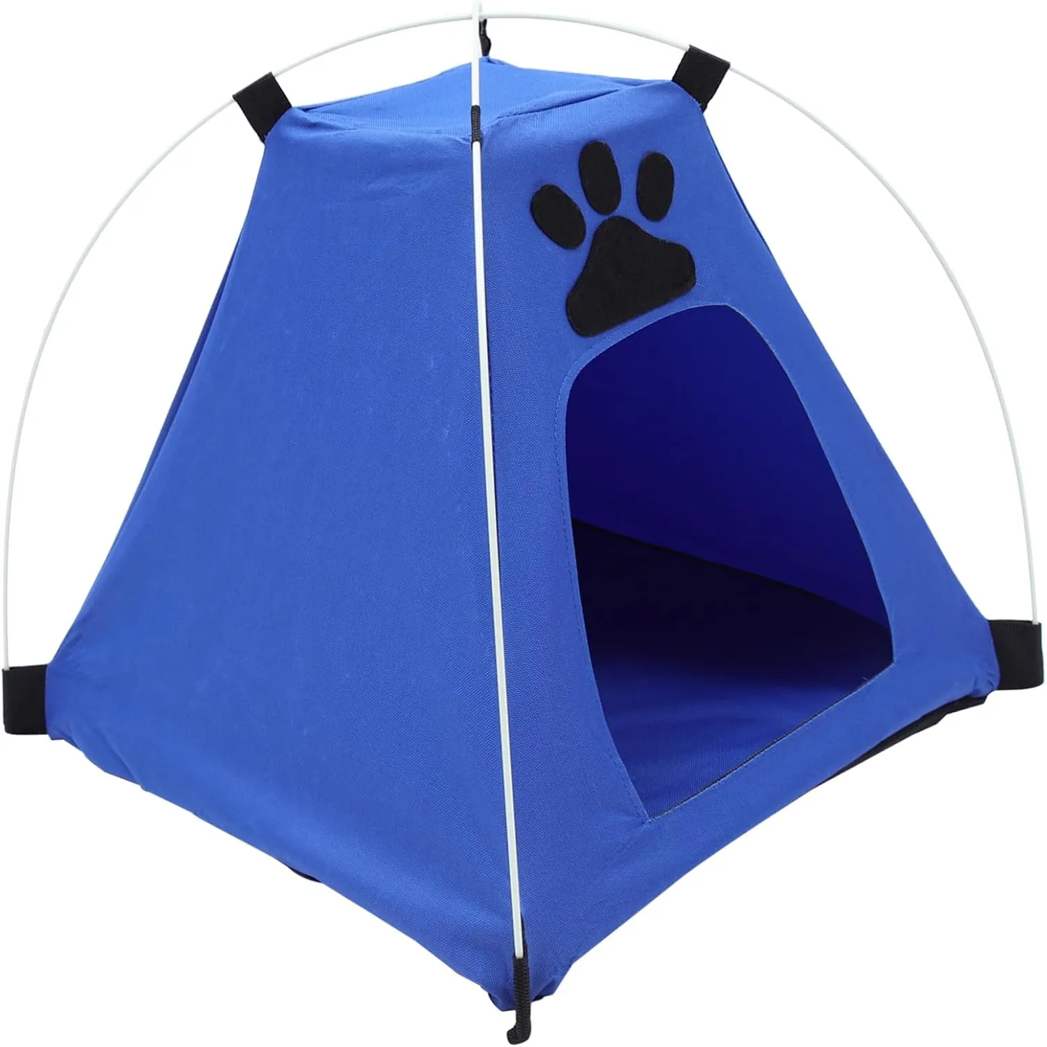 Totority Pet Tent Tents Suitable Dog Houses Outdoors Puppy Indoor Shelter Animal Pets Sleeping Foldable with Includes Mesh Soft Dog Teepee Medium Size Dog 600d Oxford Cloth Blue