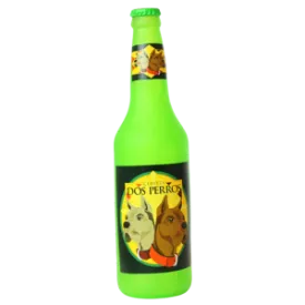 VIP Silly Squeaker Beer Bottle Dos Perros Dog Toy